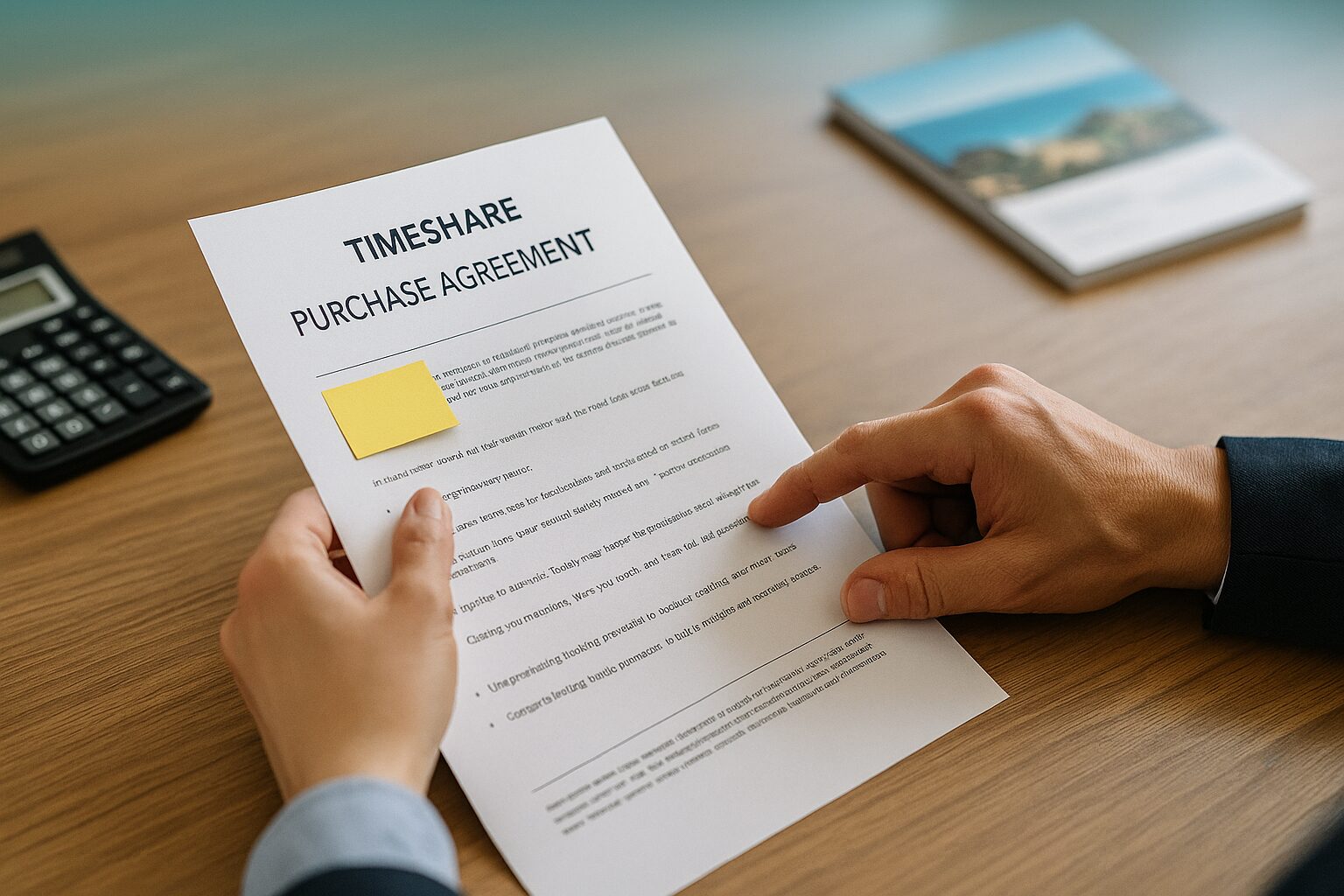 Timeshare misrepresentation — contract red flags highlighted during a review